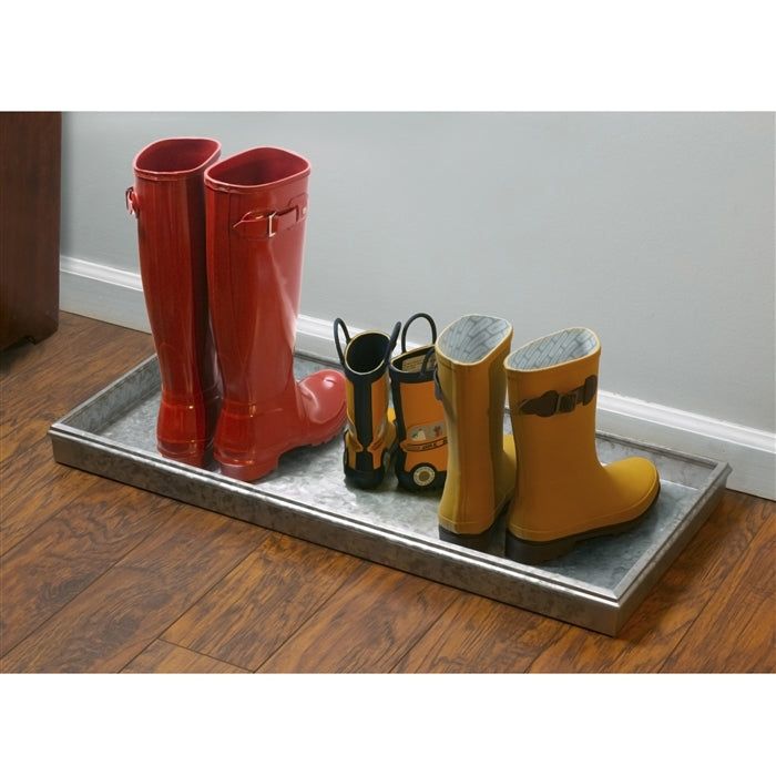 Classic Galvanized Multi Purpose Boot Tray